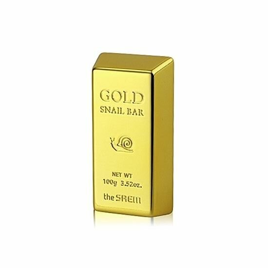 Мыло The Saem Face Care Gold Snail Bar, Мыло с экстрактом золота и муцина улитки и оливы, 100 гр