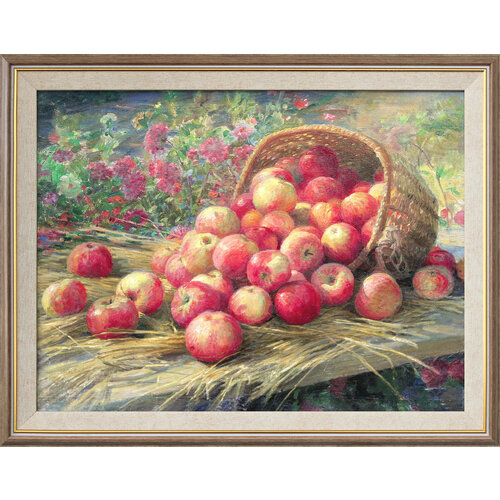 Репродукция картины Ф В Сычков Алма-атинские яблоки 49х39 4750₽