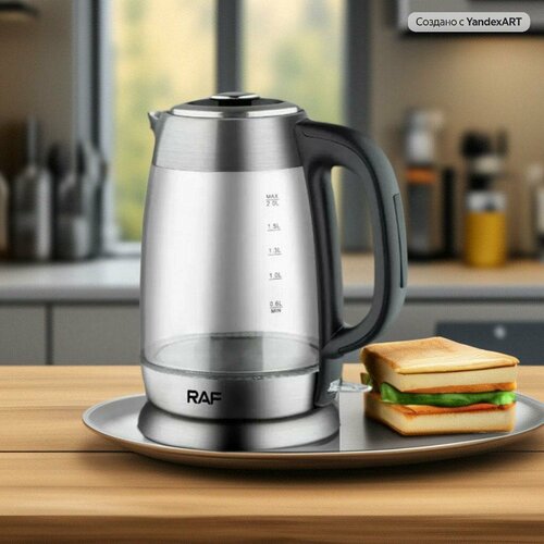 Стеклянный чайник RAF R7831 - крепкий удобный и легкий 236100₽