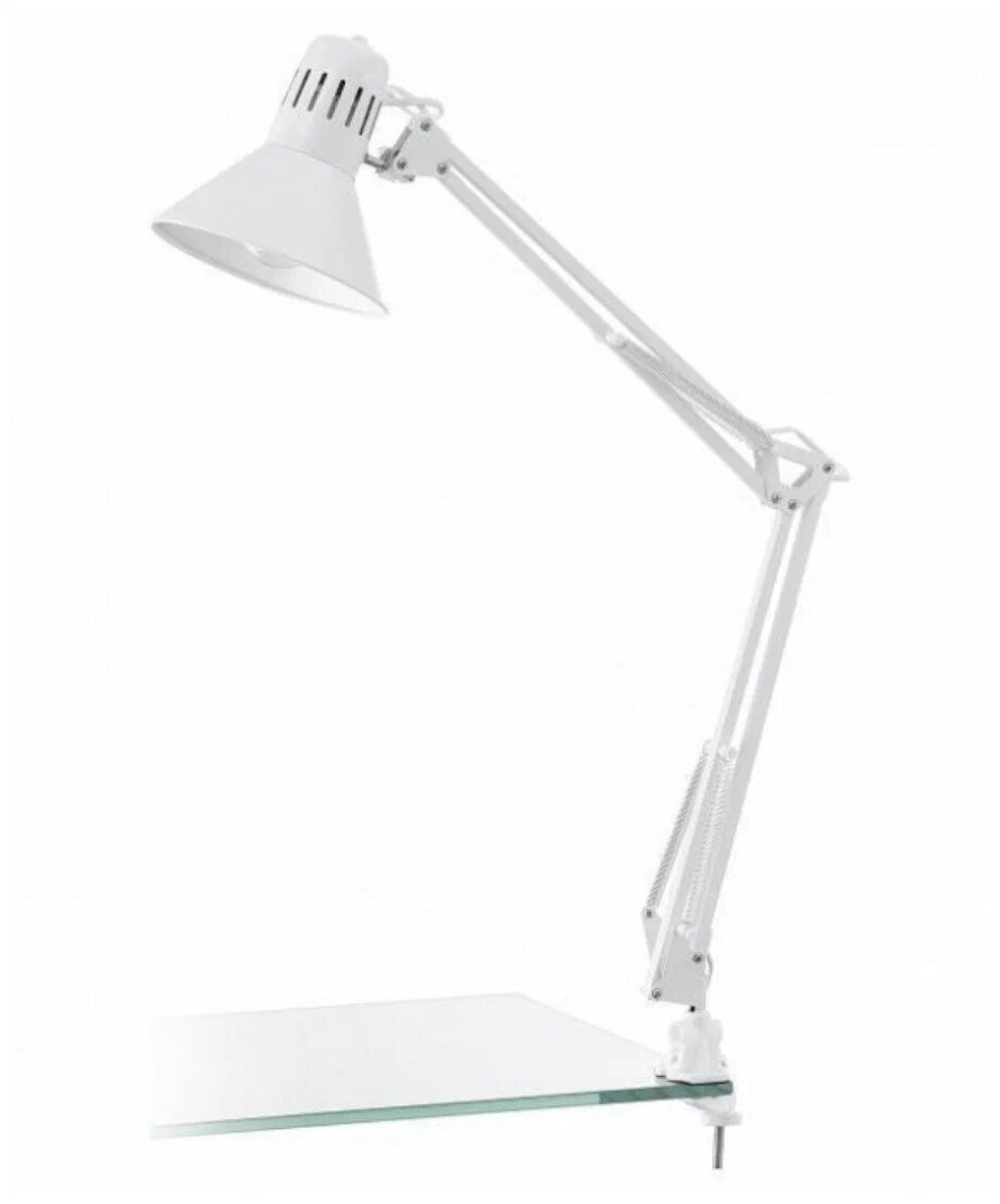 Настольная лампа/ рабочая лампа настольная/ лампа для маникюра/ лампа белая 80 см