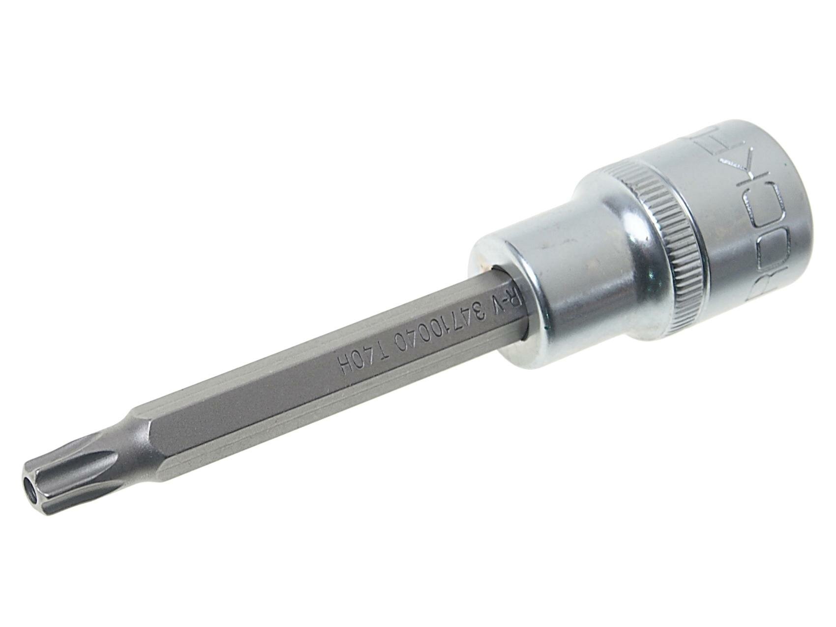 Головка-бита TORX T40 с отверстием 1/2 100мм ROCKFORCE