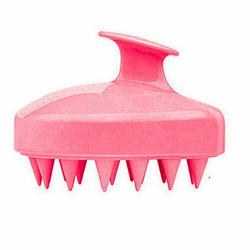 Nail Art Массажная силиконовая щетка для мытья волос и кожи головы розовый 252₽