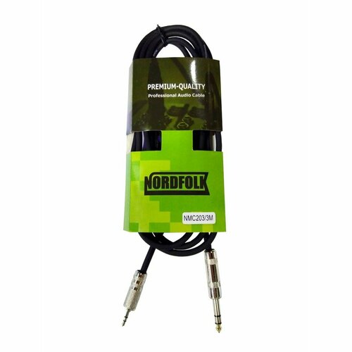 Кабель аудио 1xMini Jack - 1xJack NORDFOLK NMC203/1M 1.0m