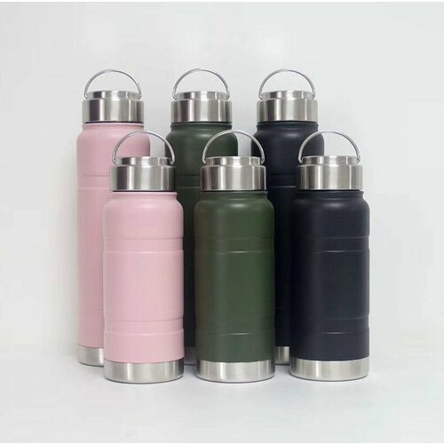 Термос SPORTS, 0,77 л, крышка с карабином, ситечко