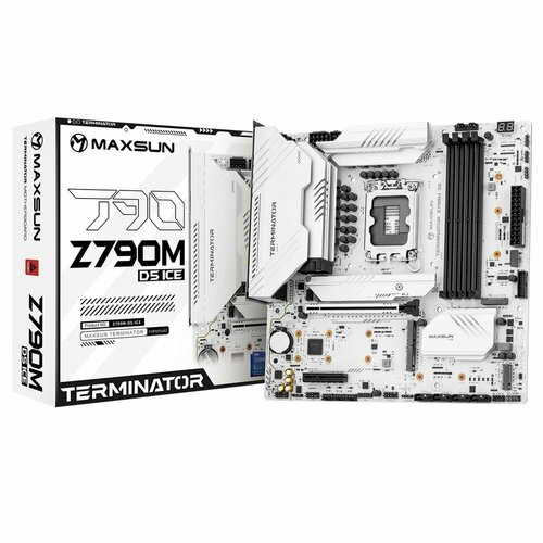 Материнская плата Maxsun MS-Terminator Z790M D5 ICE Z790 23820₽