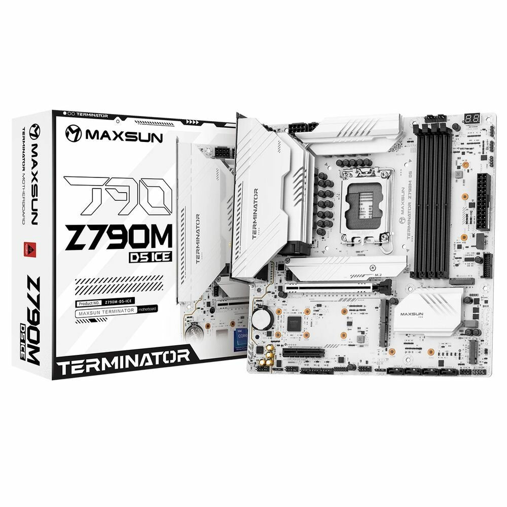 Материнская плата Maxsun MS-Terminator Z790M D5 ICE Z790