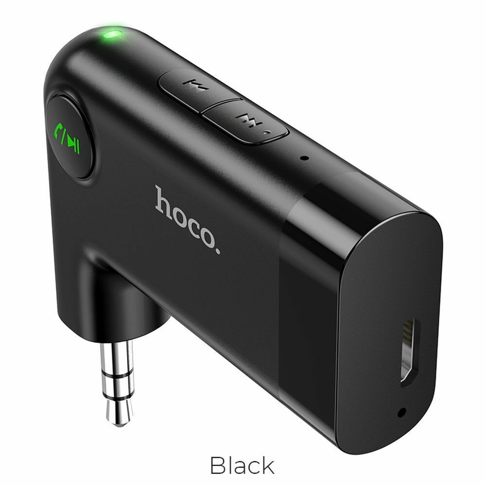 Bluetooth адаптер HOCO E53 Dawn Sound BT 5.0, 3.5 мм (черный) — фото 1