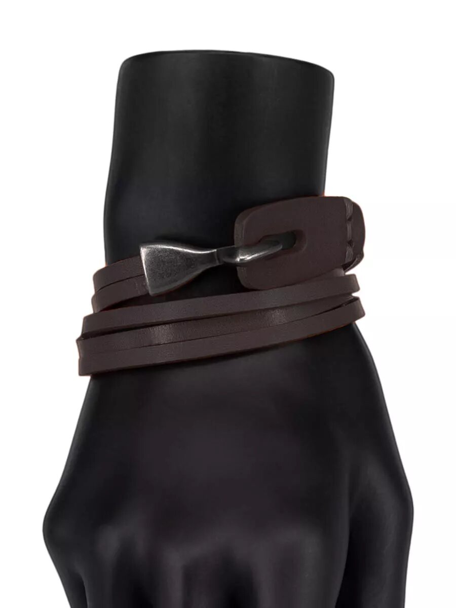 фото Браслет кожаный, оригинальная бижутерия, подарок