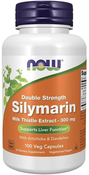 NOW Foods Silymarin Milk Thistle Extract 300 мг 100 капсул