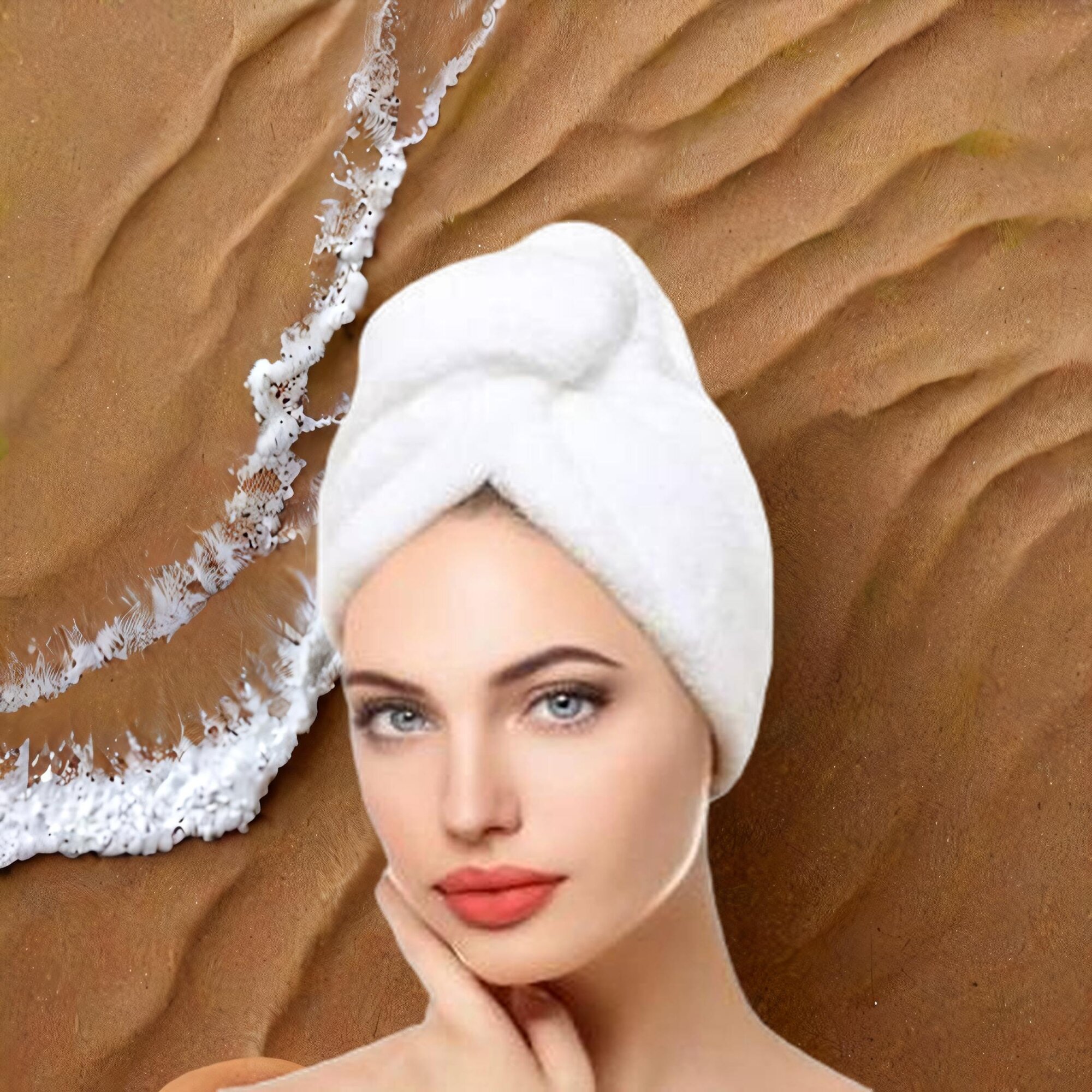 фото Полотенце чалма турция для волос хлопок