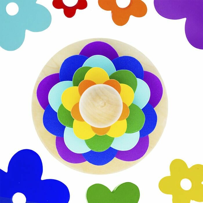 Пирамидка цветочки (7 ярусов) — фото 1