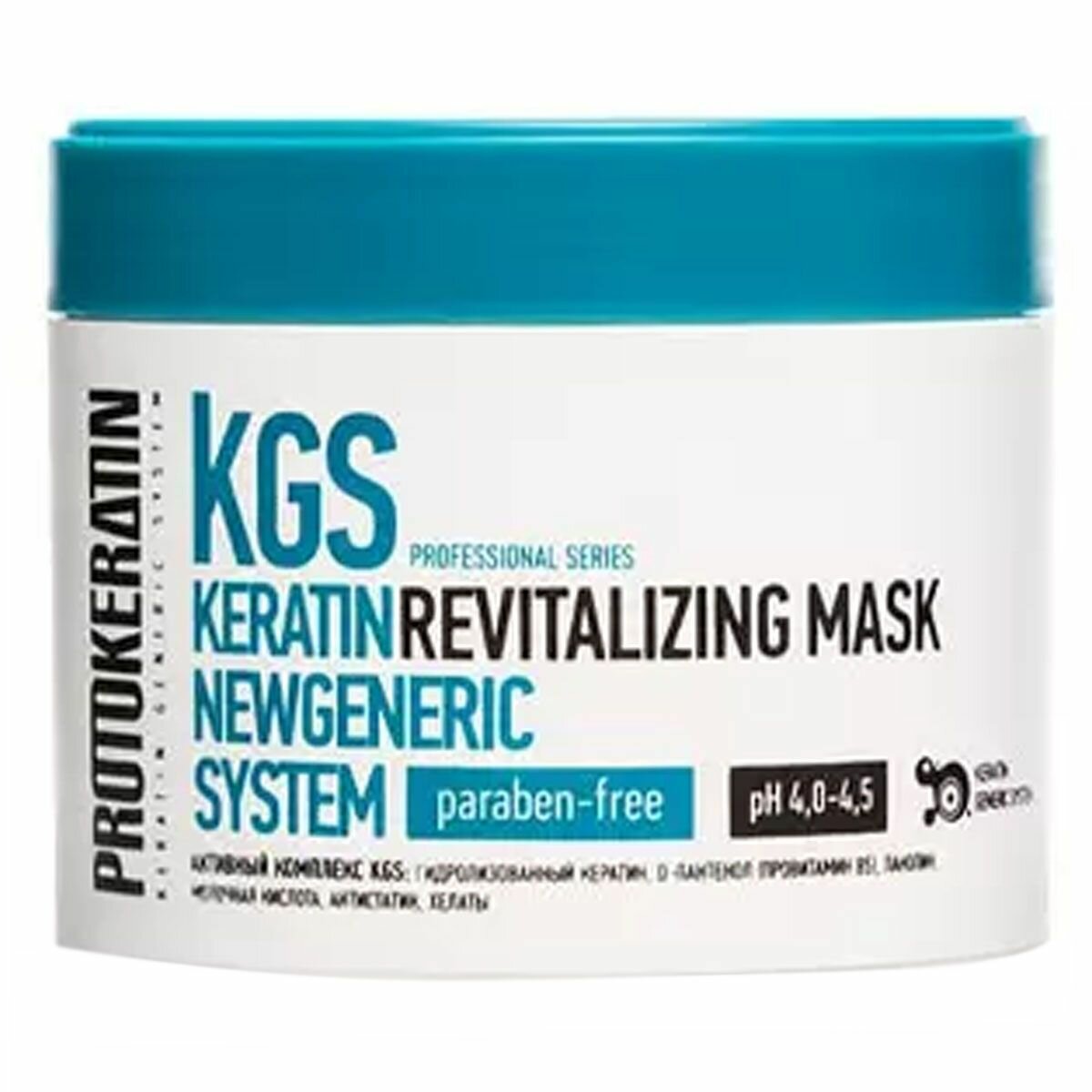 PROTOKERATIN Линия для чувствительной и проблемной кожи Маска-бальзам для ухода за волосами и проблемной кожей головы, 290 г, 250 мл, банка — фото 1
