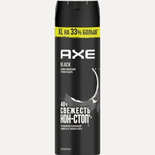 Изображение товара Дезодорант аэрозоль AXE Black Морозная груша и Кедр, 200 мл