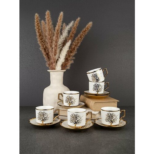 Кофейный сервиз на 6 персон фарфор