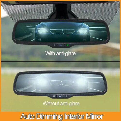 Зеркало заднего вида с автоматическим затемнением для Toyota Honda Hyundai Kia Volkswagen Renault Skoda Ford Opel антибликовое зеркало заднего вида 1 pcs 4691₽