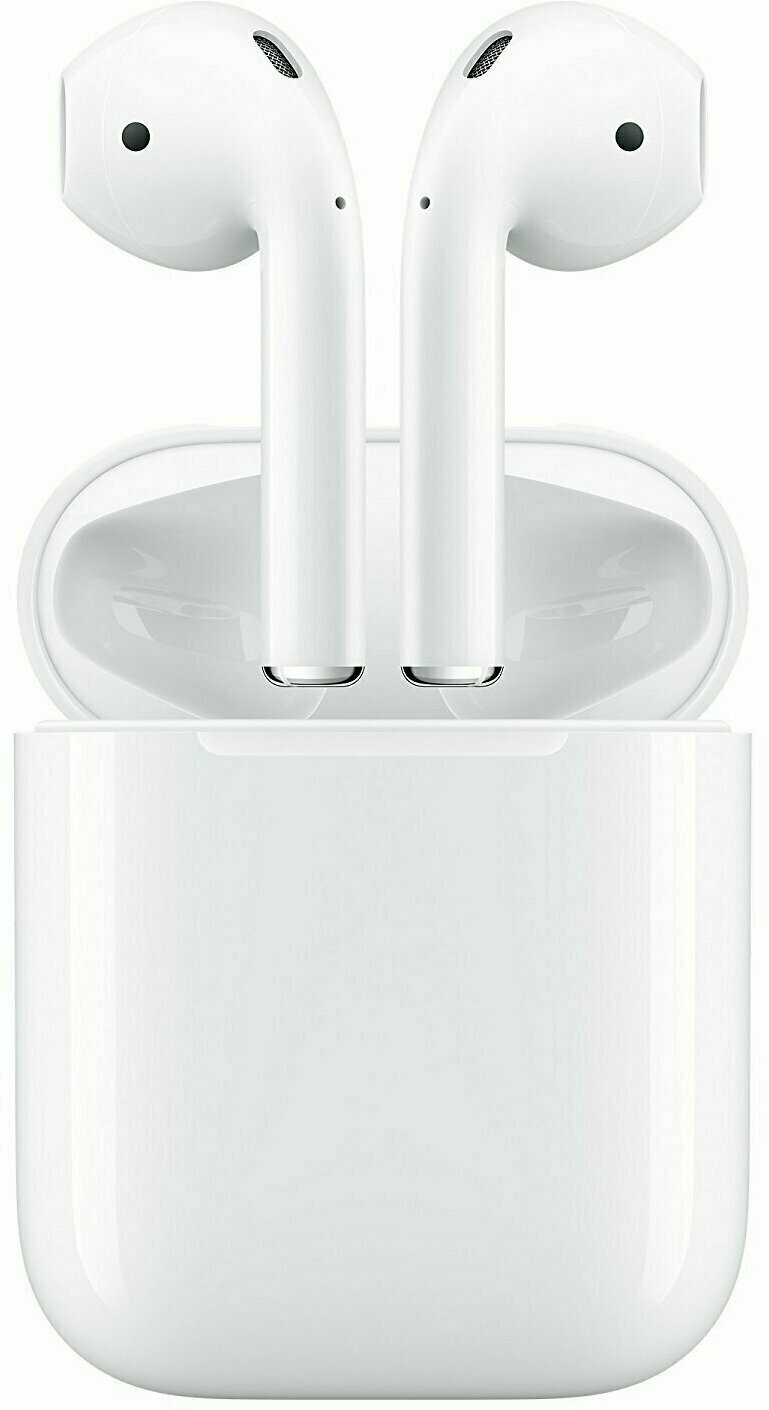 Беспроводные наушники App1e A-Pods2 с зарядным футляром , Lightning, белый