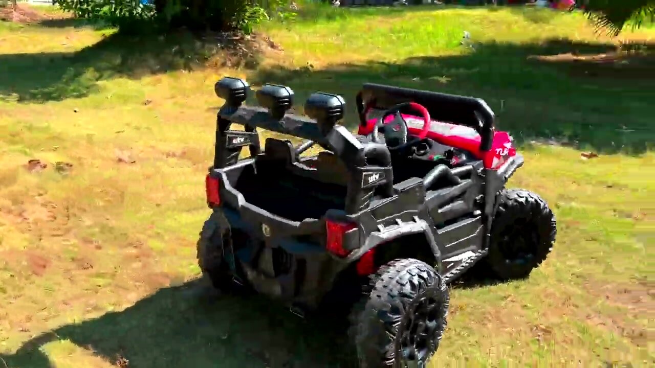 Электромобиль Багги ATV Turbo Полный привод (Красный) + запуск С ключа — фото 1