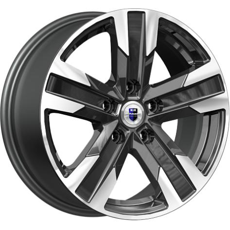 Колесный диск K&K Висмут 7x16 5*108 ET40 DIA65.1 Алмаз черный