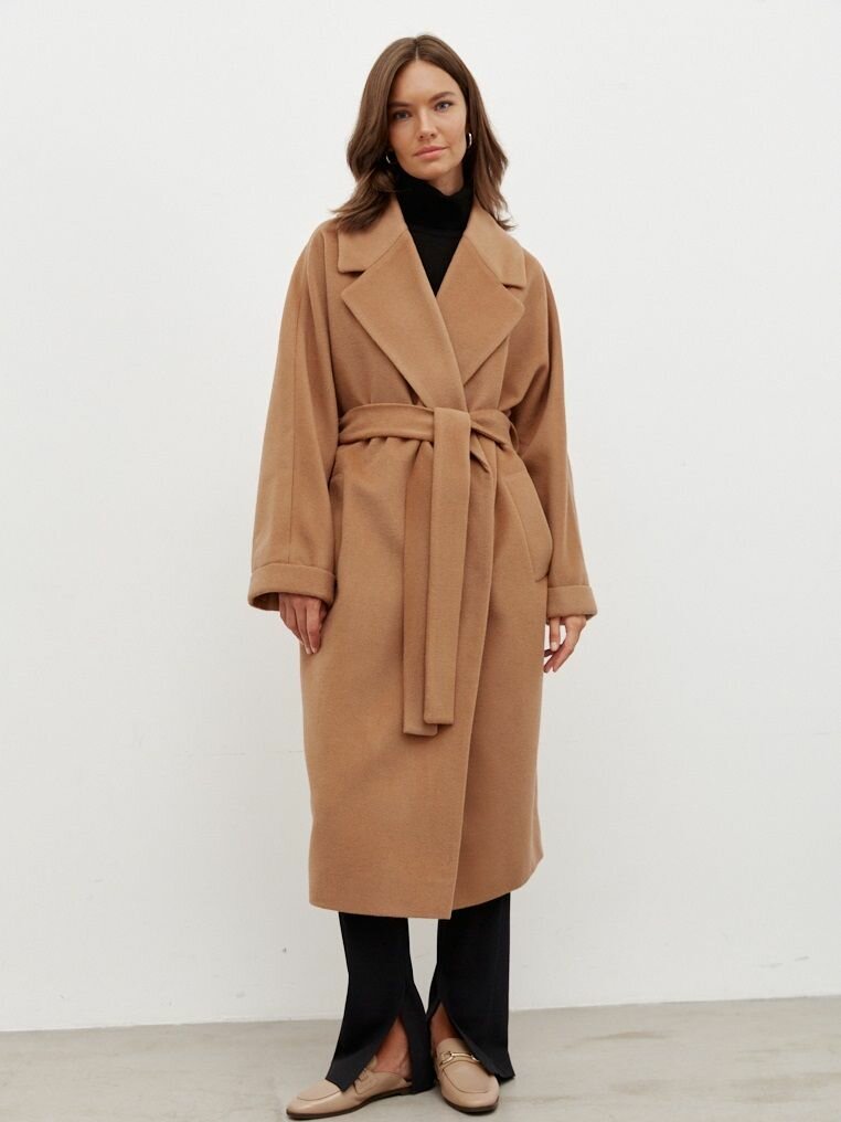 Пальто TO BE ONE, размер 46, песочный