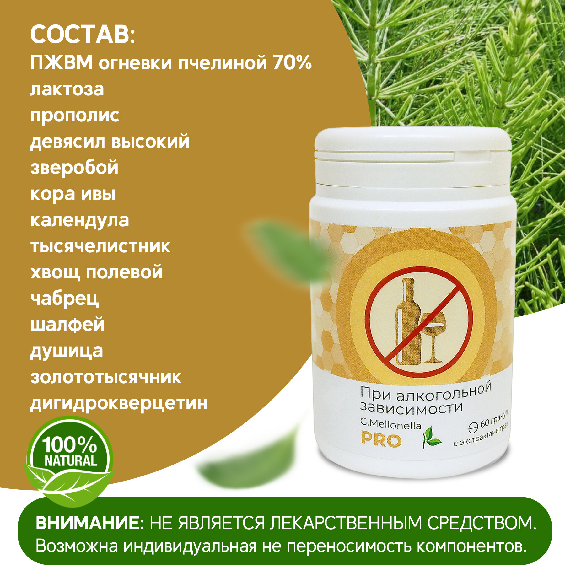 Картинки Огневка про - при алкогольной зависимости, 60 гранул.