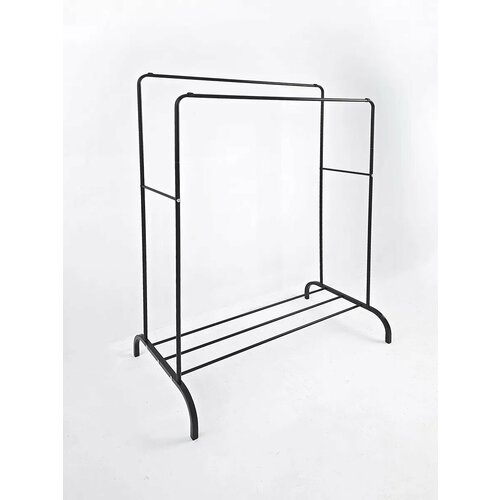 Вешалка напольная двойная с полкой