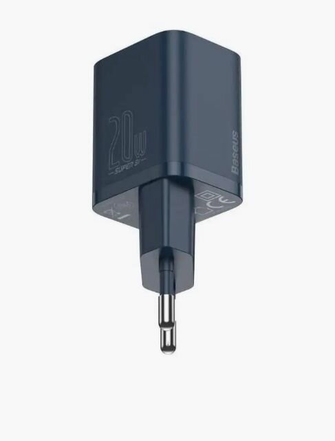 Блок питание / Сетевое зарядное устройство / Быстрая зарядка Baseus 20W Type-C с кабелем для айфона — фото 1