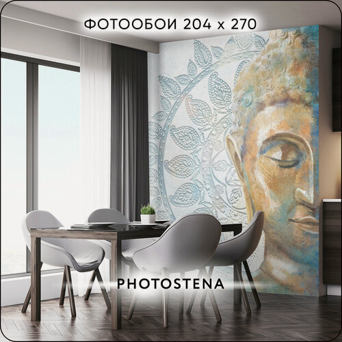 Изображение товара Фотообои на стену флизелиновые встык PHOTOSTENA Будда, мандала 2,04 x 2,7 м 5,51 м2