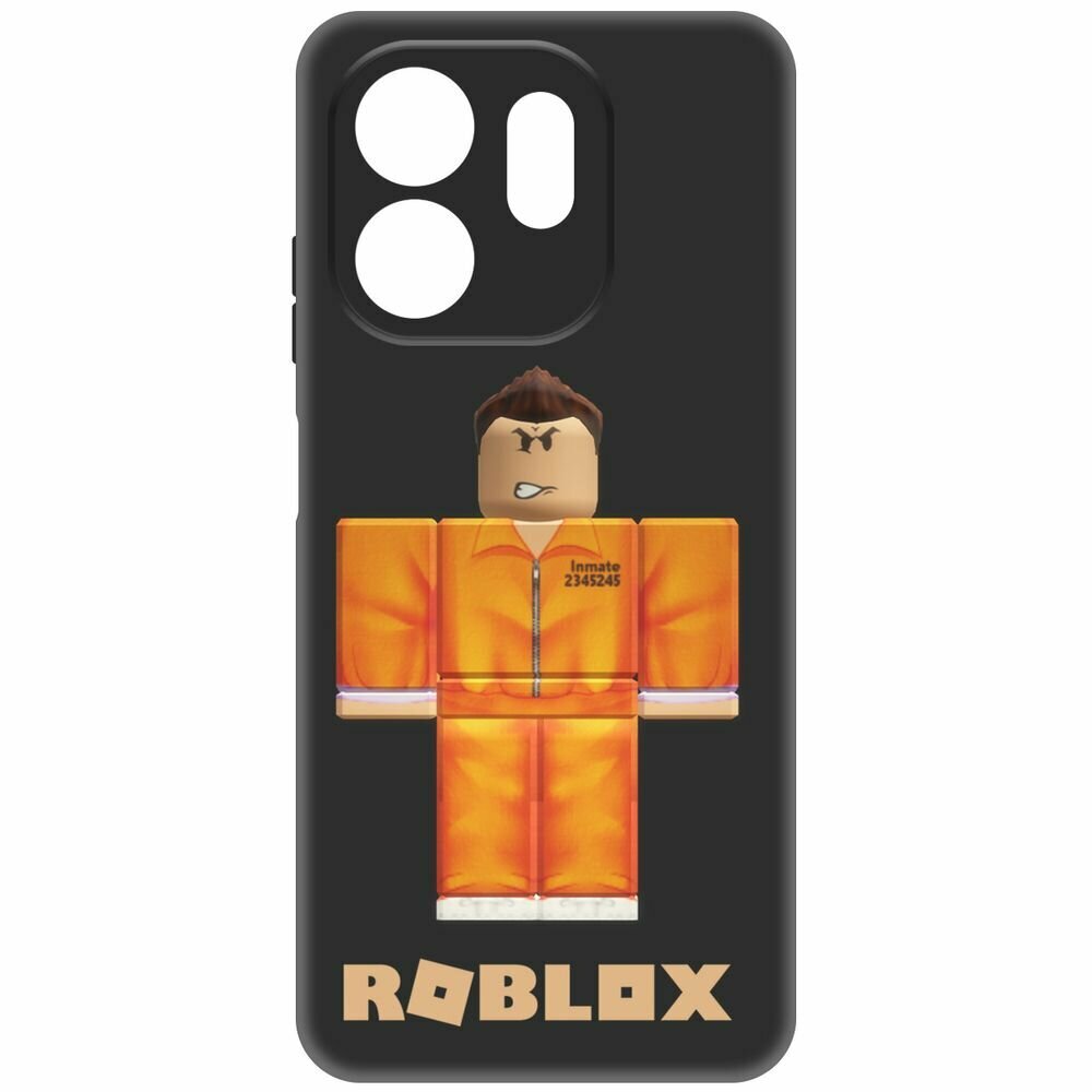 Чехол-накладка Krutoff Soft Case Roblox-Заключенный для INFINIX Smart 9 черный