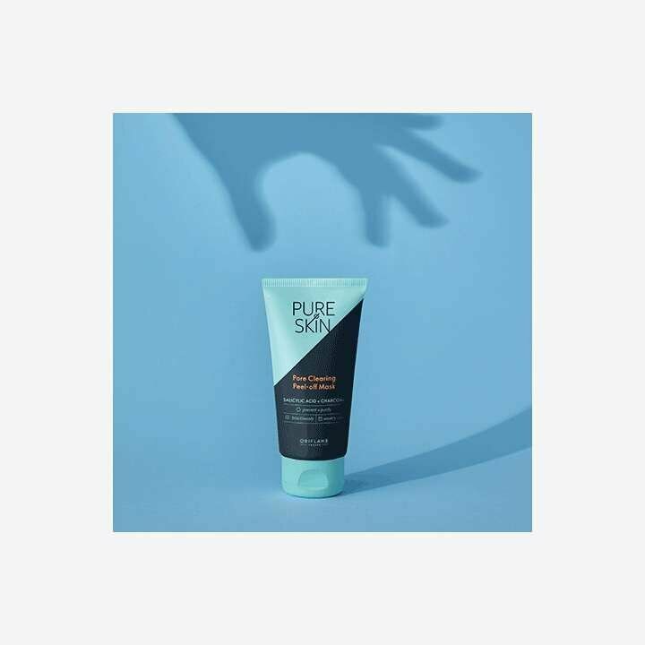 Очищающая маска-плёнка с углём Pure Skin, Орифлейм 42881/успокаивающее/против черных точек/50мл/для лица — фото 1