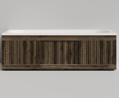 Изображение товара Экран под ванну "Рифленый" 170, влагостойкий, рифленая поверхность, крымский дуб