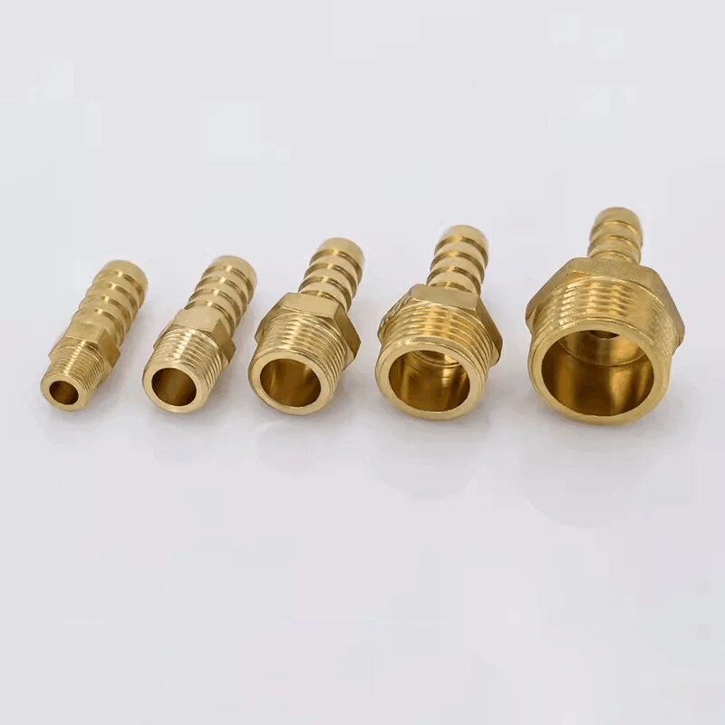 Фитинги Для Системы Полива Латунные шланговые штуцеры M8-M18, M10x1.5 to 8mm, Thread-Barb OD