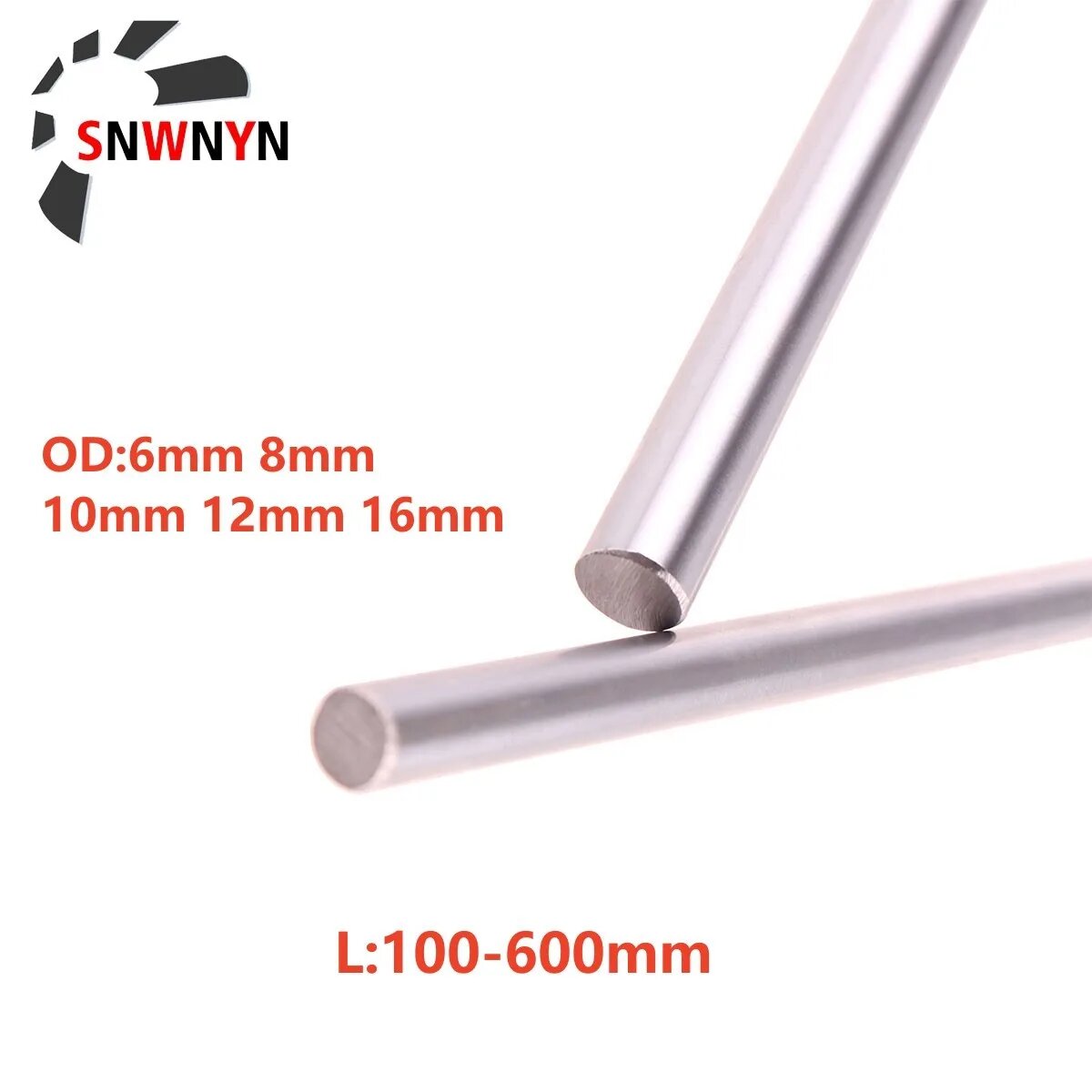 Линейные стержни SNWNYN из нержавеющей стали 6/8/10/12/16 мм, 10 мм, 100mm