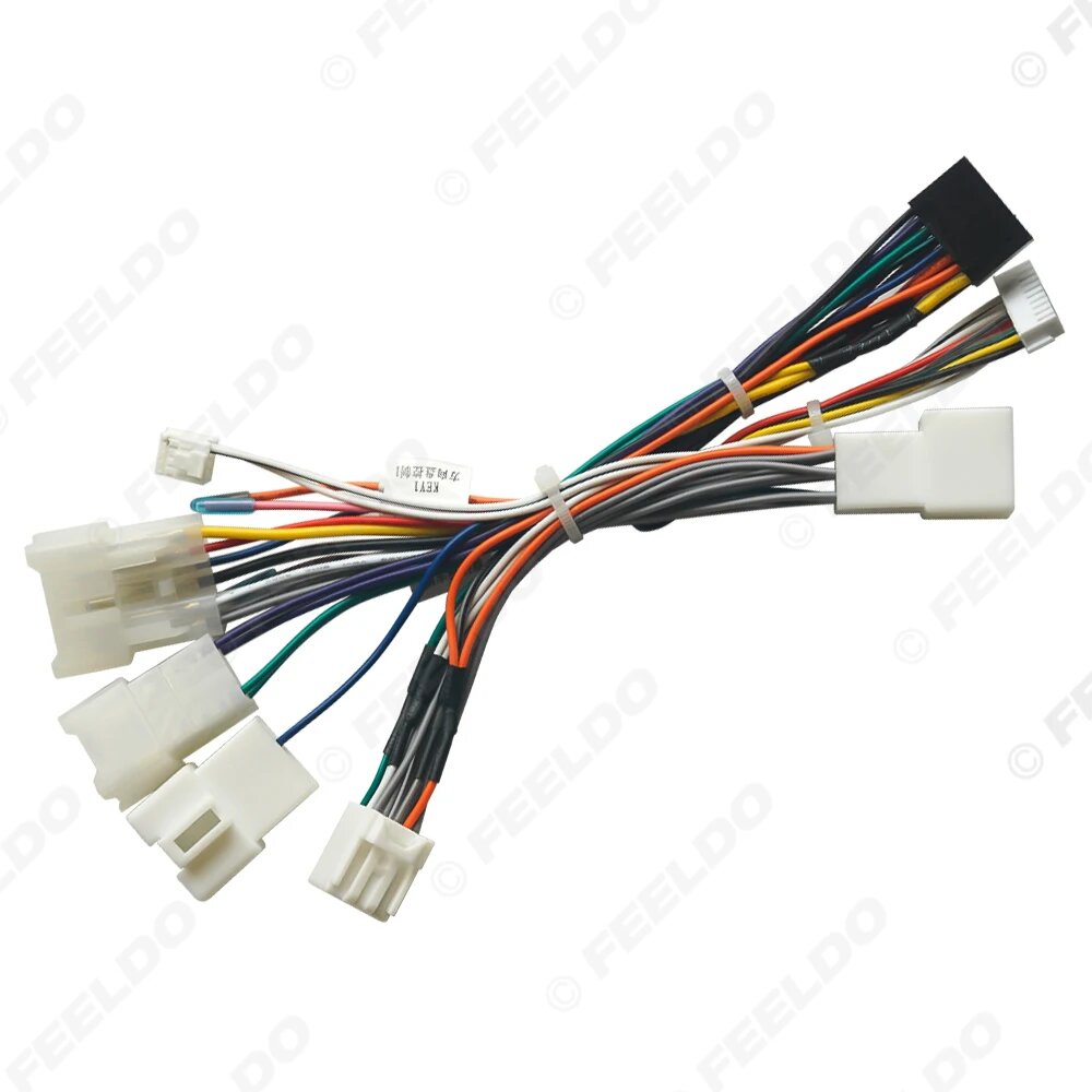 FEELDO автомобильный аудио 16-контактный жгут проводов с коробкой Canbus для Lexus Harrler RX300 стерео монтажный проводной адаптер A only cable