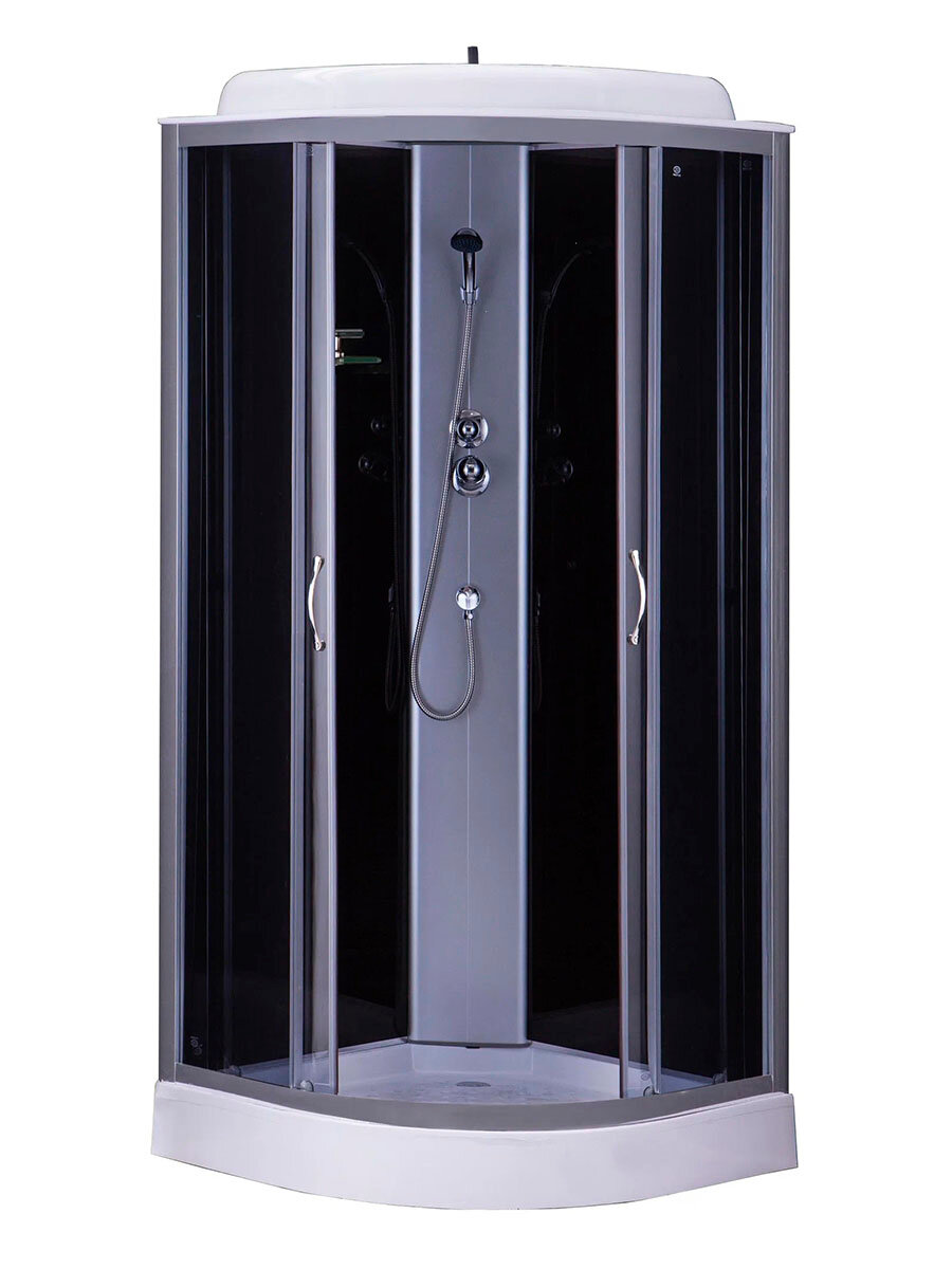 Душевая кабина 90х90 с низким поддоном Loranto CS-6691 G, 90*90*215