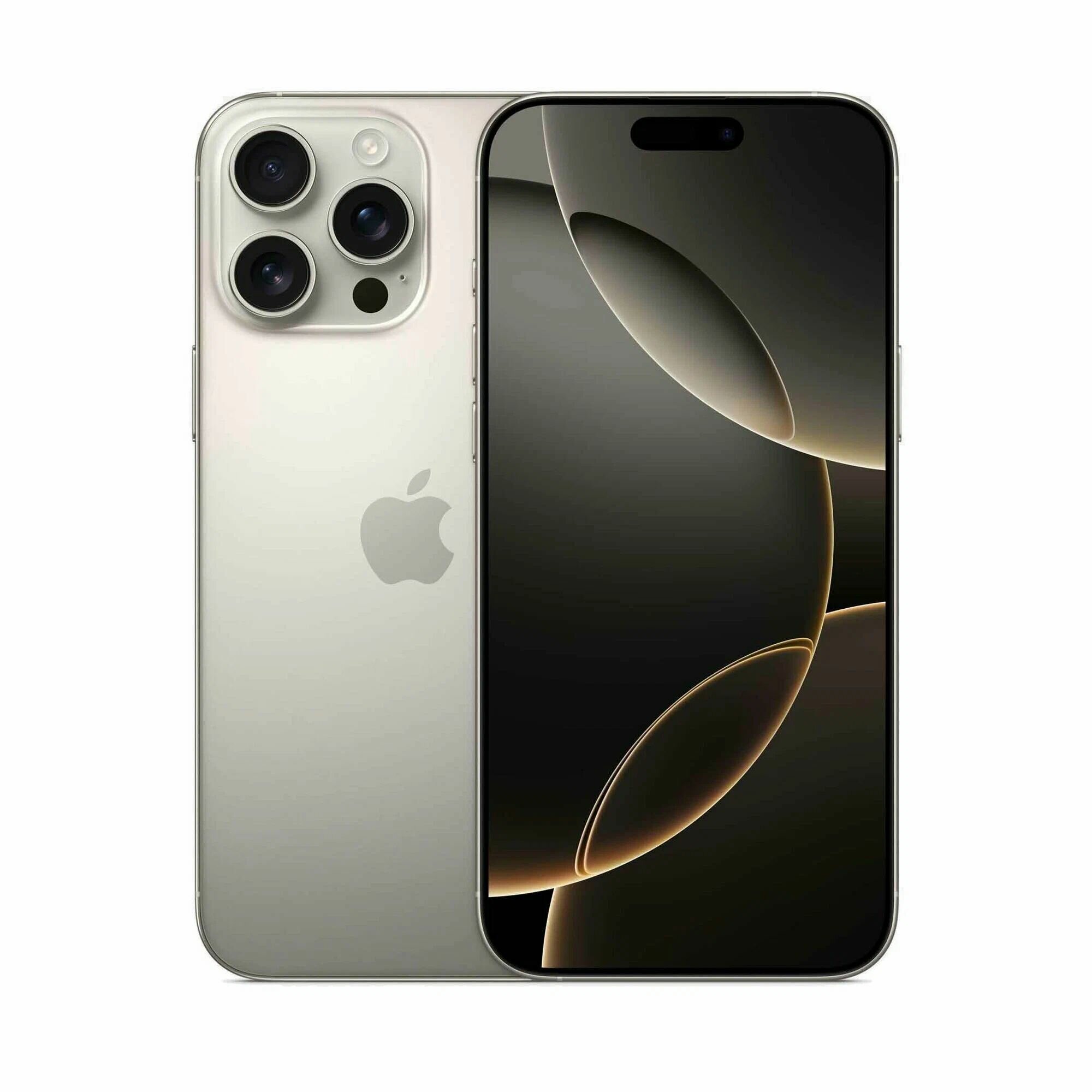 Смартфон Apple iPhone 16 Pro 128 ГБ, Dual: nano SIM + eSIM, Natural Titanium