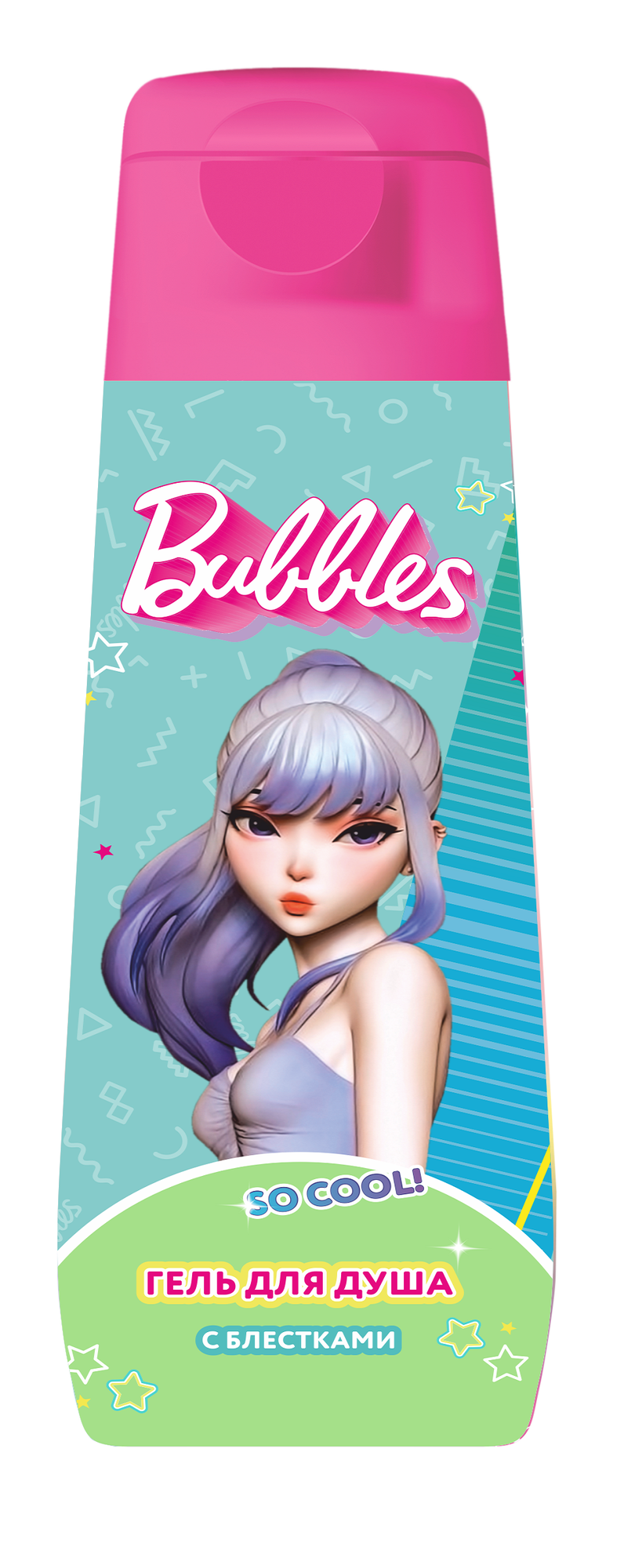 Гель для душа с блестками Bubbles, 250мл