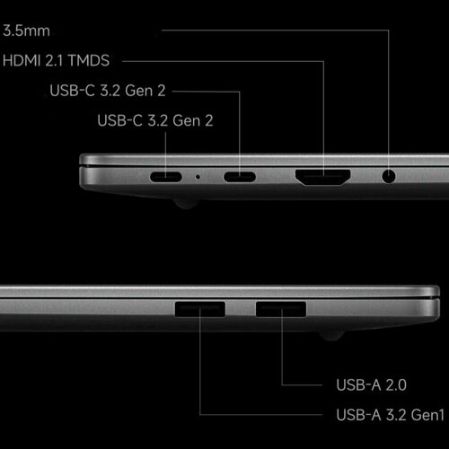 16 Ноутбук Xiaomi Redmi Book 16 2025 2560x1600 120Hz Intel C5 220H Intel Iris Xe Graphics 16 ГБ1 ТБ Windows 11 Home русская клавиатура 77600₽