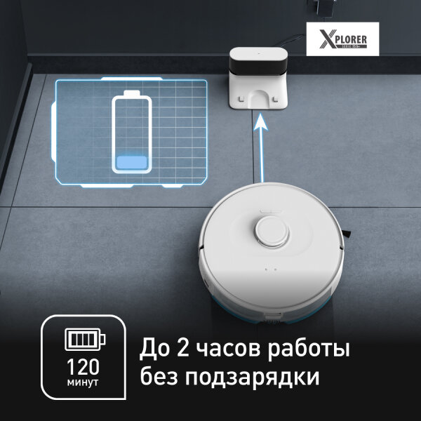 Робот-пылесос Tefal X-plorer Serie 75 S+ RG8597WH White — фото 1