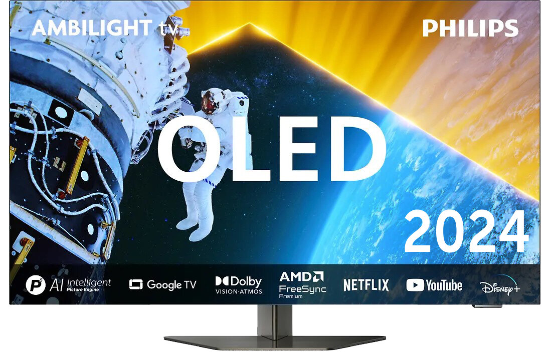 Телевизор 55 Philips 55OLED809, OLED EX, 4K UHD, Google TV, Ambilight