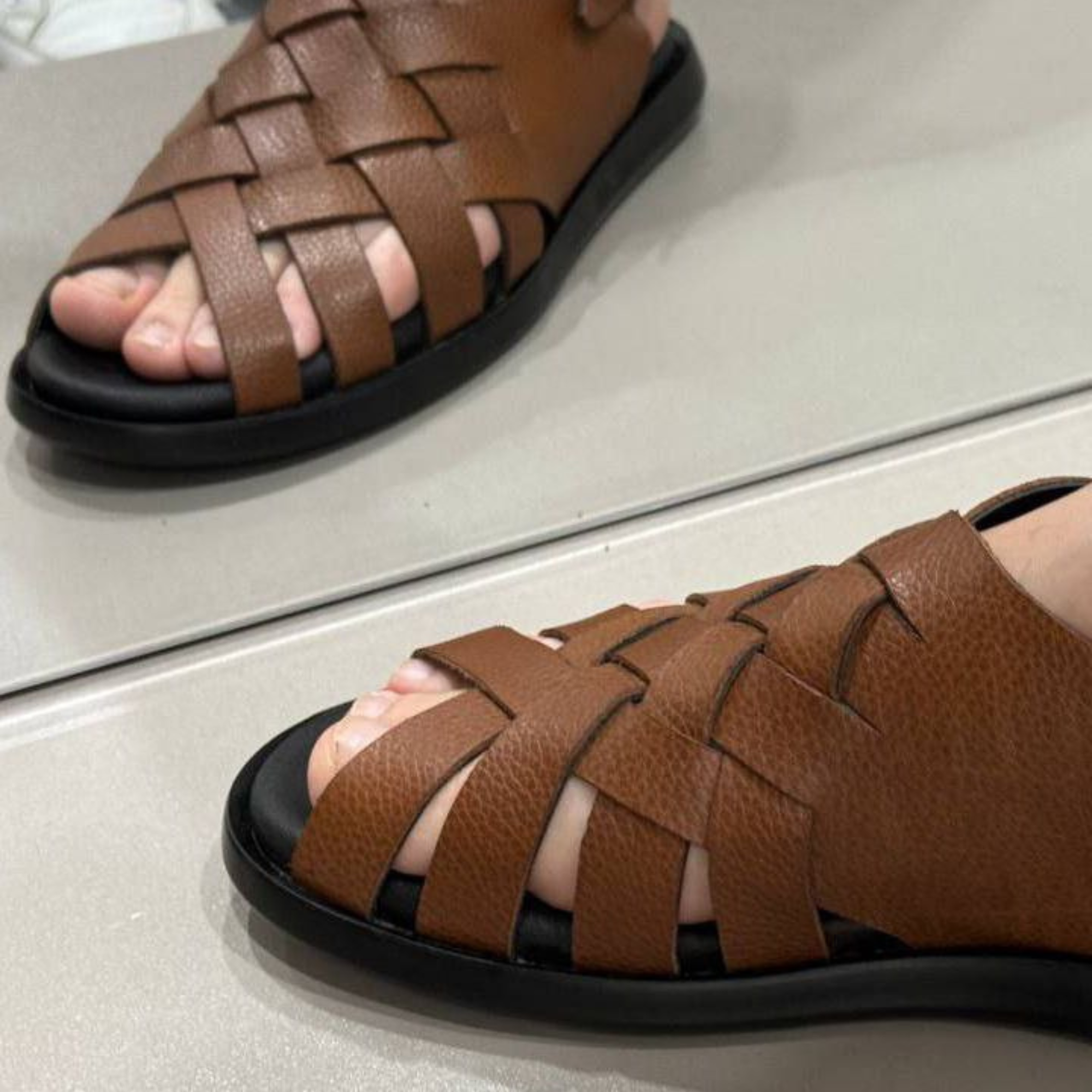 Сандалии Сандалии, размер 41, коричневый/махагон — фото 1