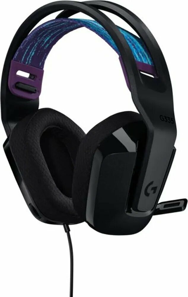 Logitech G Наушники проводные с микрофоном G335, 3.5 мм, 3.5 мм x2, черный