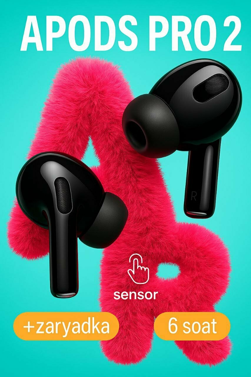 Наушники беспроводные Pods Pro Classic, шумоподавление, версия Bluetooth 5.3
