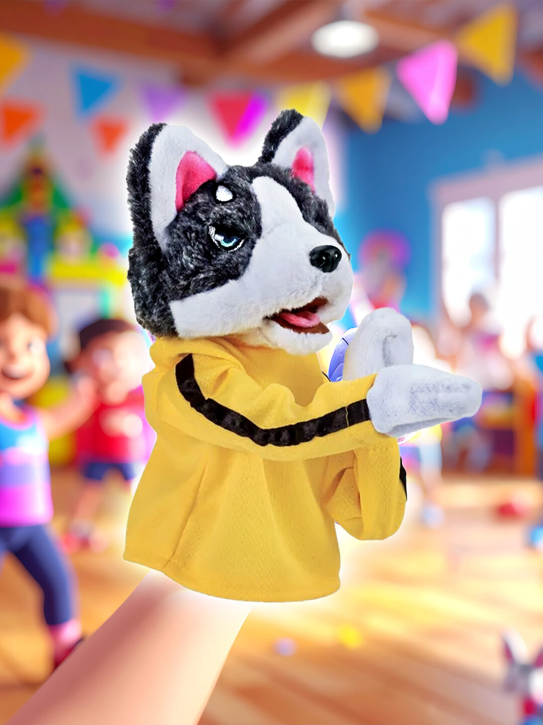 Интерактивная игрушка-перчатка «Бокс Хаски» с движением и звуковыми эффектами — фото 1