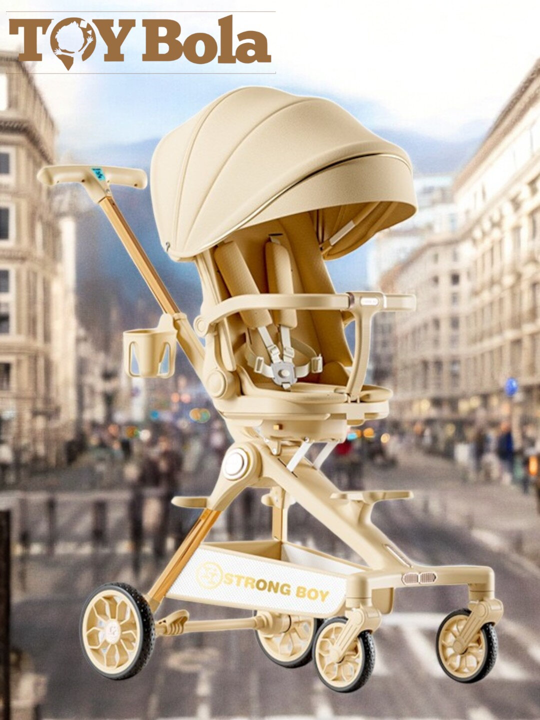 Коляска-трансформер Dron X9, для детей с рождения до 2-х лет, складная, вращение 360°