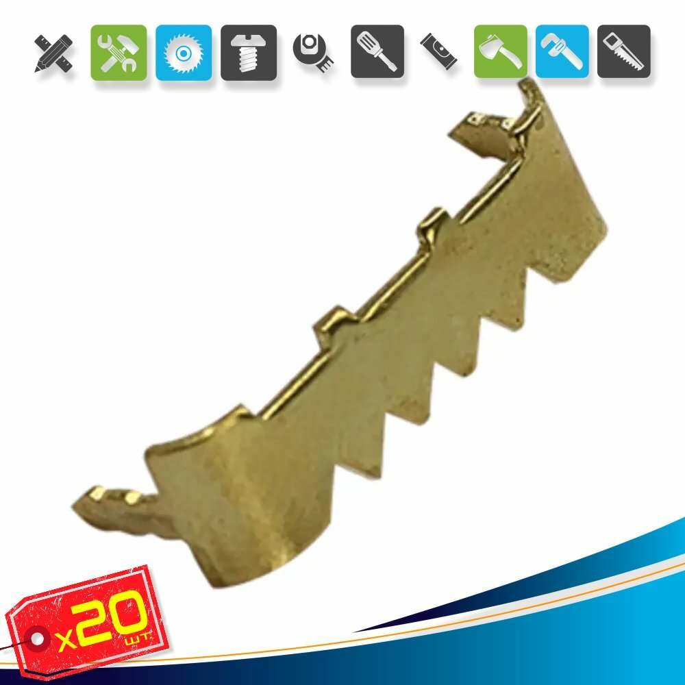 (20шт) х Крепеж для багета зубчатый забивной 27x7 мм