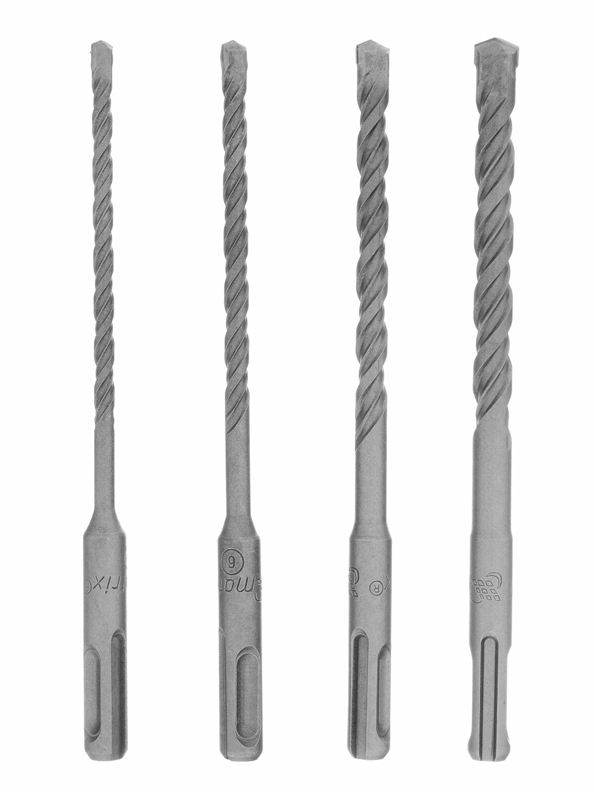 Набор буров по бетону Matrix 5-6-8-10х160 мм 4 шт в пласт. коробке SDS PLUS 71094