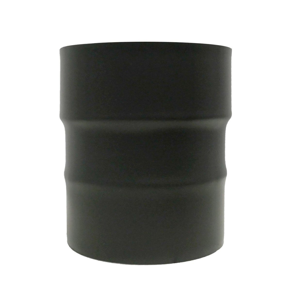 Переходник для дымохода везувий BLACK D110/115 МП (К) L-105 мм (AISI 430/08мм)