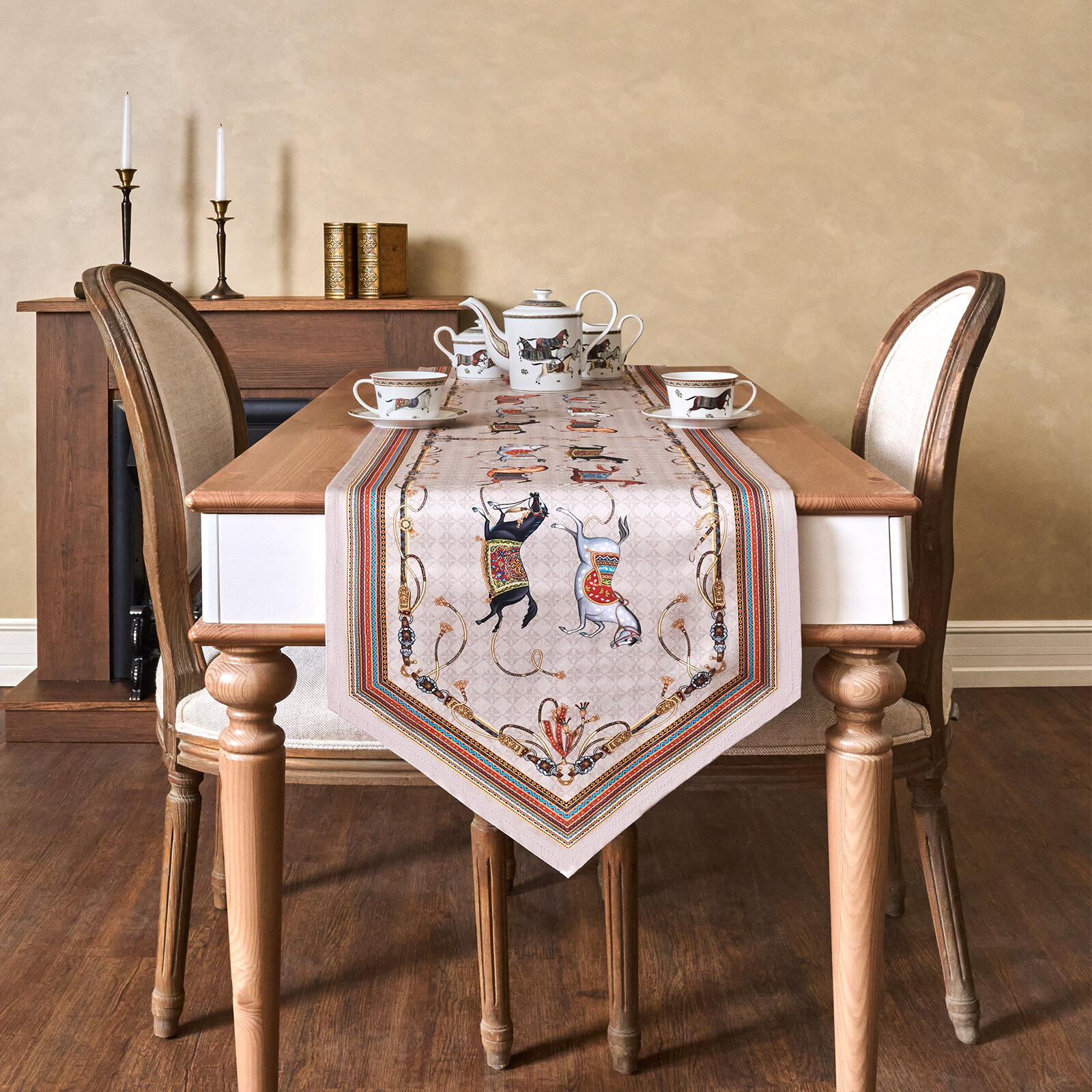 Дорожка на стол passage 45х300см капучино 100% хлопок твил KSG-850-760-32