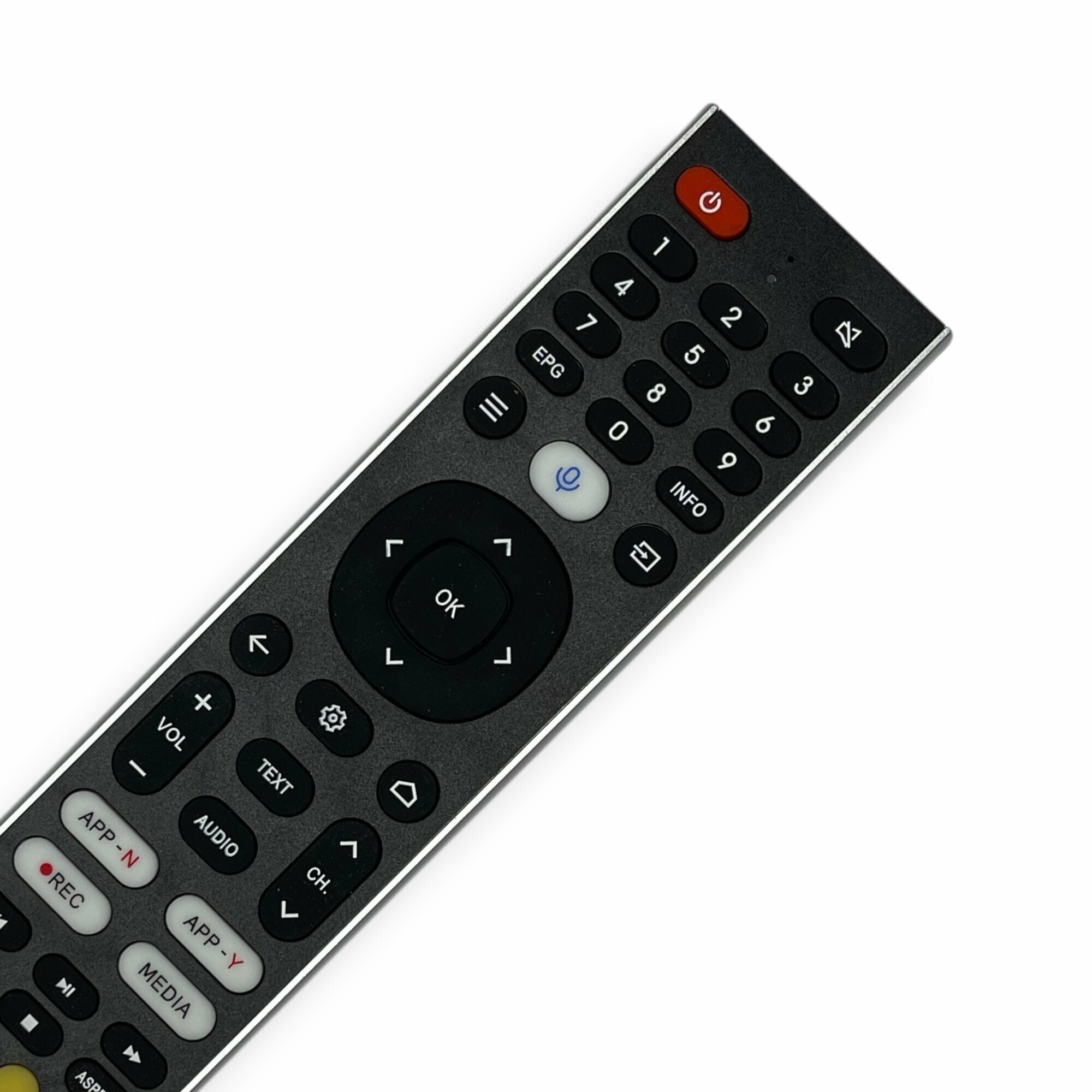 Универсальный пульт, для телевизор MOONX ИК, АБС-пластик, черный — фото 1