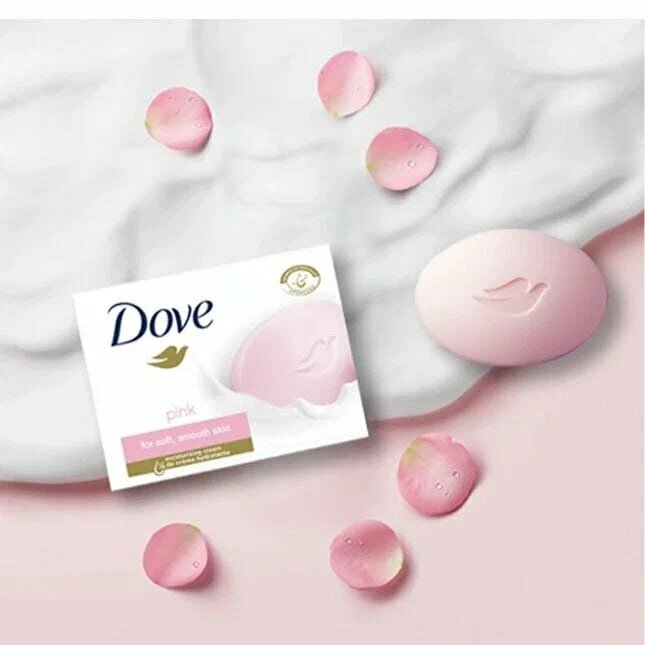 Крем-мыло "Dove Cream Bar Pink Rose", для личной гигиены, 90 г